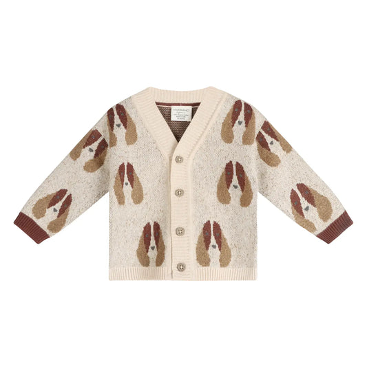 Dog Jacquard Baby Cardi
