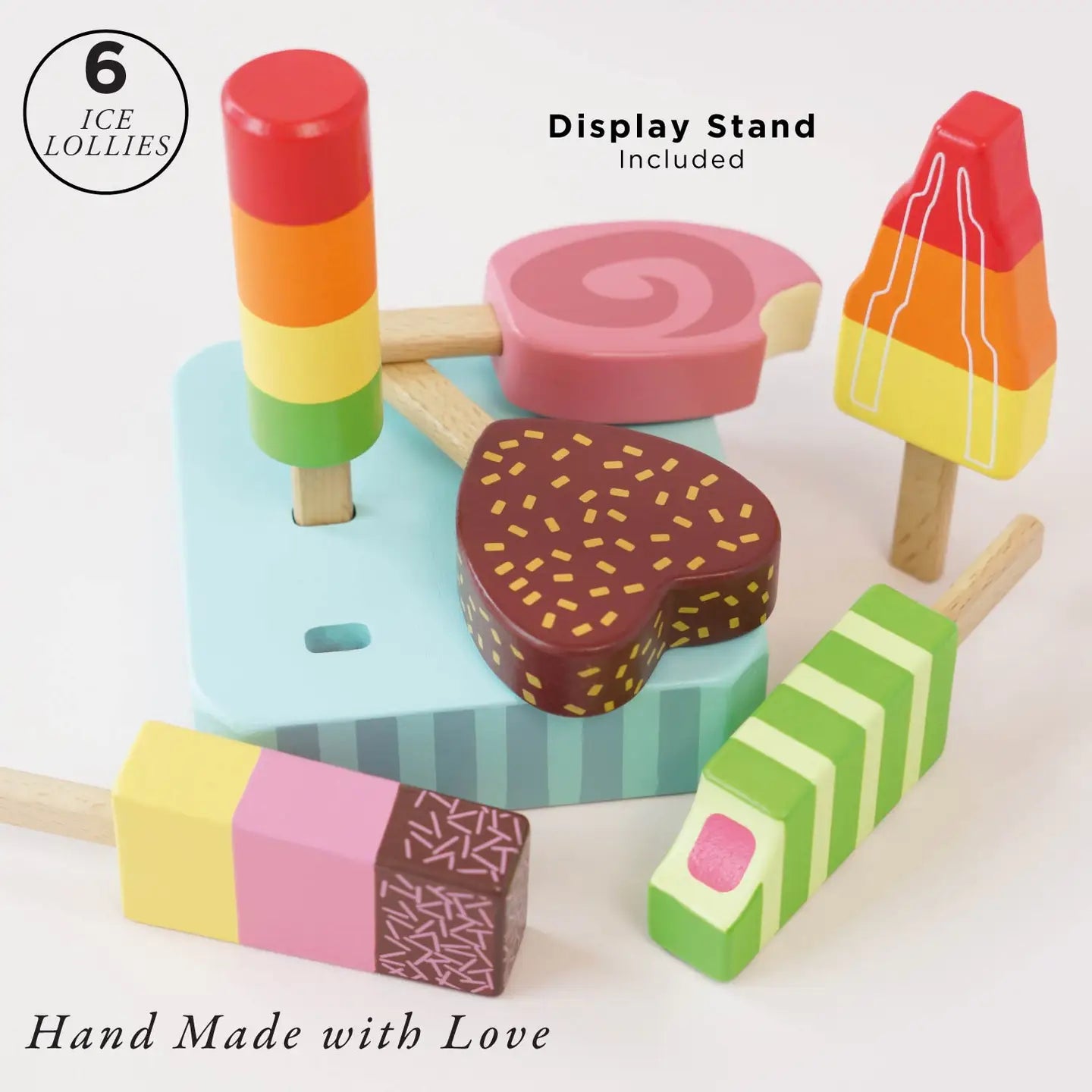 Wooden Ice Lollies And Pops Play Set