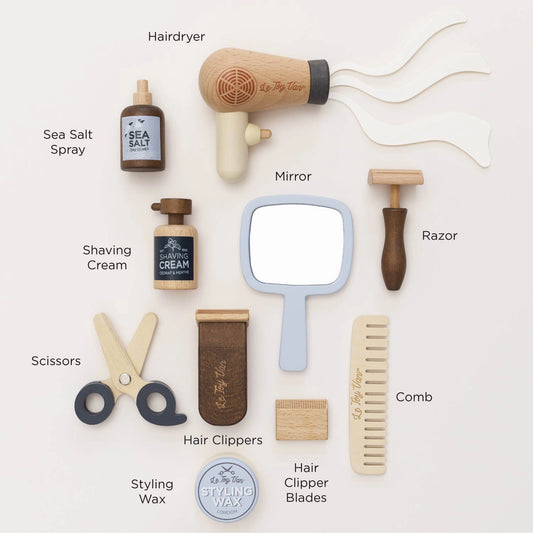 Wooden Hairdresser/Barber Play Set