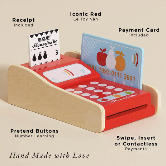 Wooden Shop Card Machine Play Set
