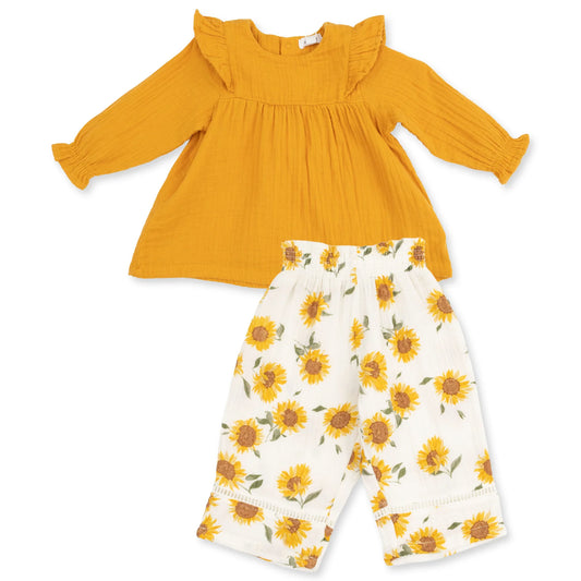 Long Sleeve Ruffle Tunic & Pants