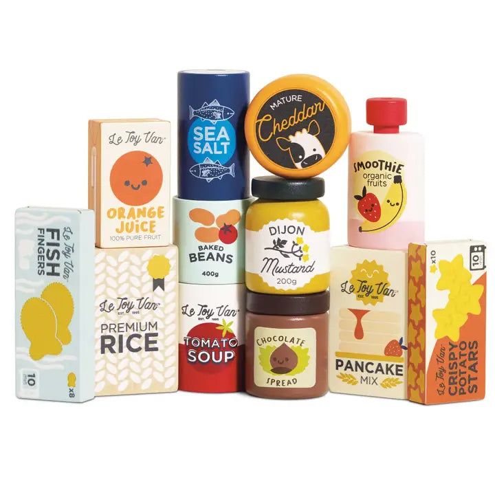 Wooden Supermarket Grocery Shop Play Set