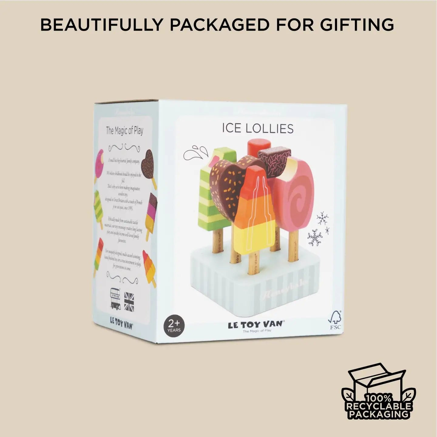 Wooden Ice Lollies And Pops Play Set