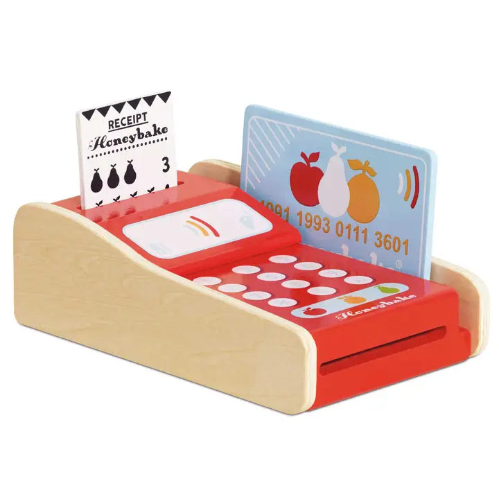 Wooden Shop Card Machine Play Set