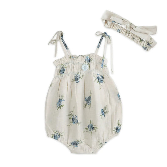Anais Floral Romper & Headband