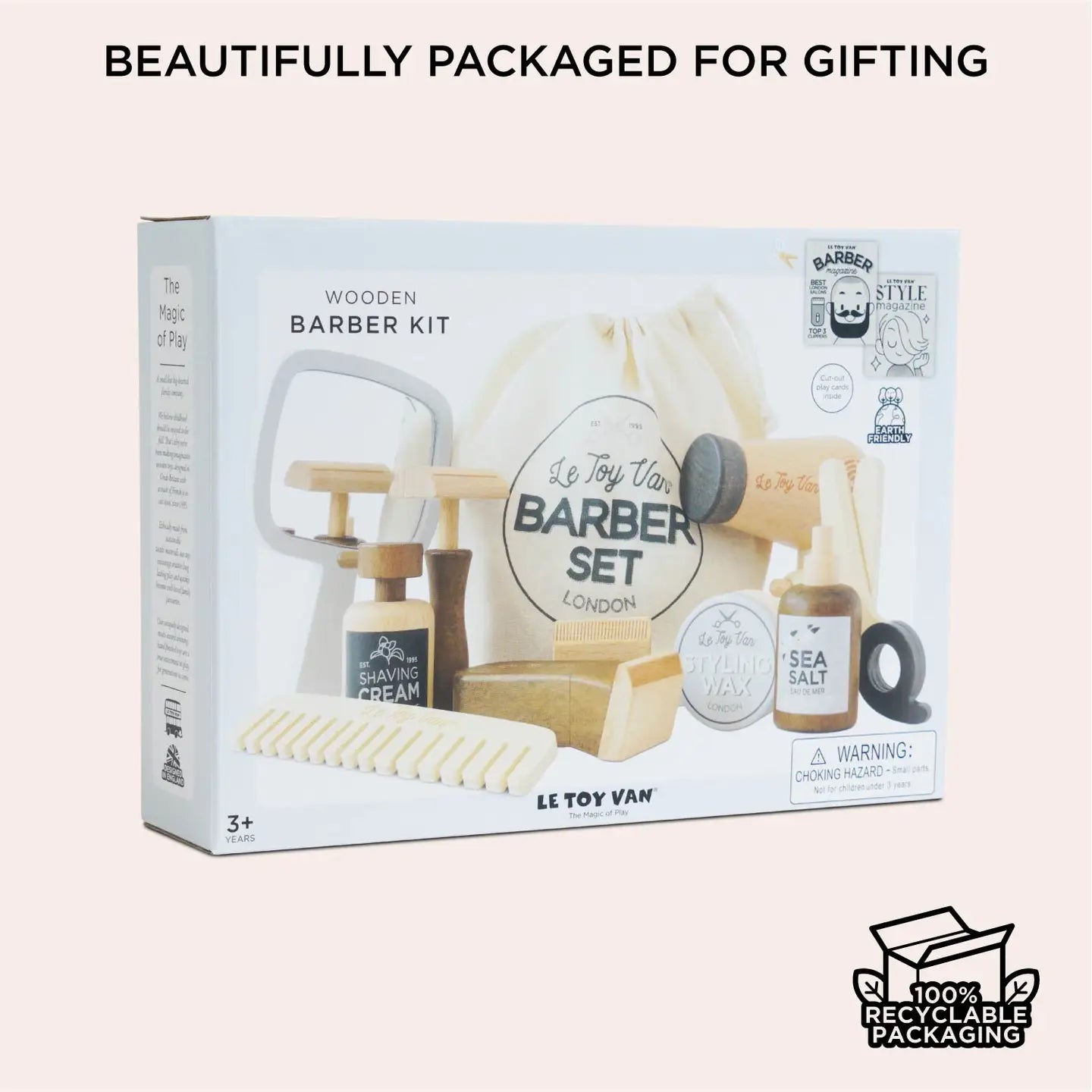 Wooden Hairdresser/Barber Play Set