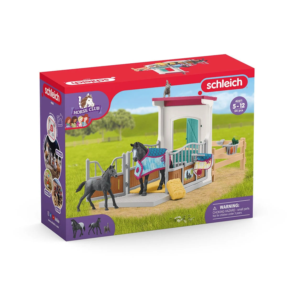 Horse Box W/ Mare & Foal Play Set