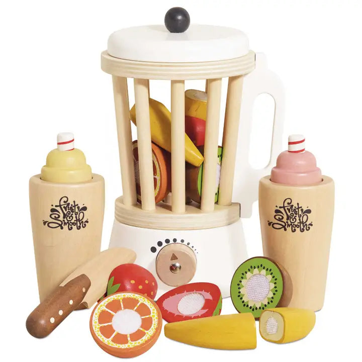 Wooden Fruit & Smoothie Blender Play Set