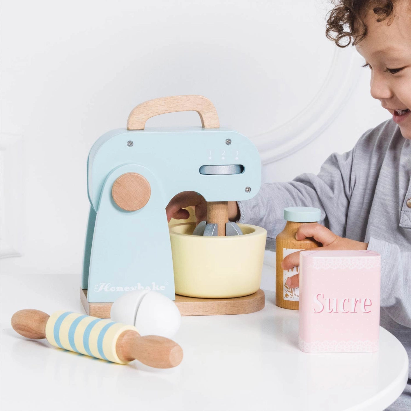 Wooden Bakers Mixer Play Set