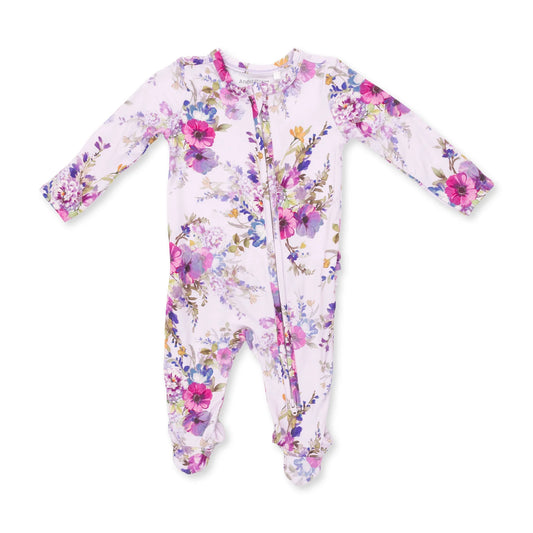2-Way Ruffle Zip Footie