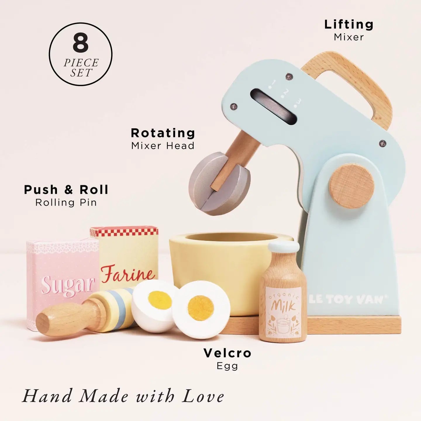 Wooden Bakers Mixer Play Set