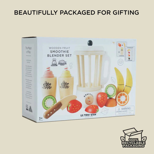 Wooden Fruit & Smoothie Blender Play Set