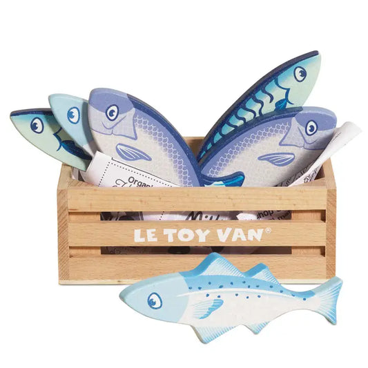 Wooden Fish Market Crate Play Set