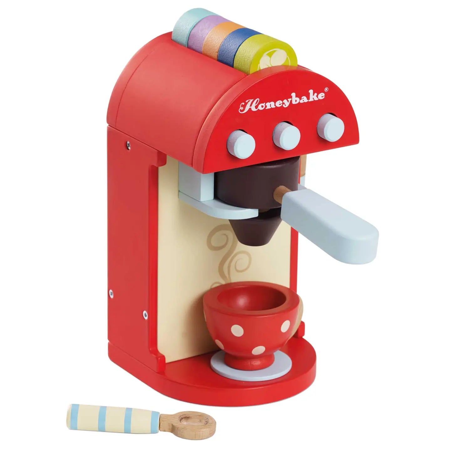 Wooden Coffee Machine & Pods Play Set