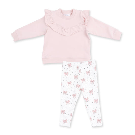 Ruffle Sweatshirt & Leggings