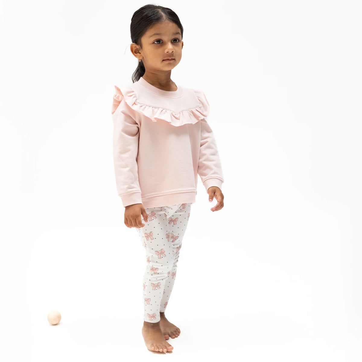 Ruffle Sweatshirt & Leggings