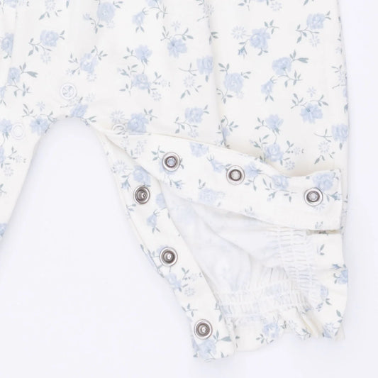 Smocked Long Sleeve Romper
