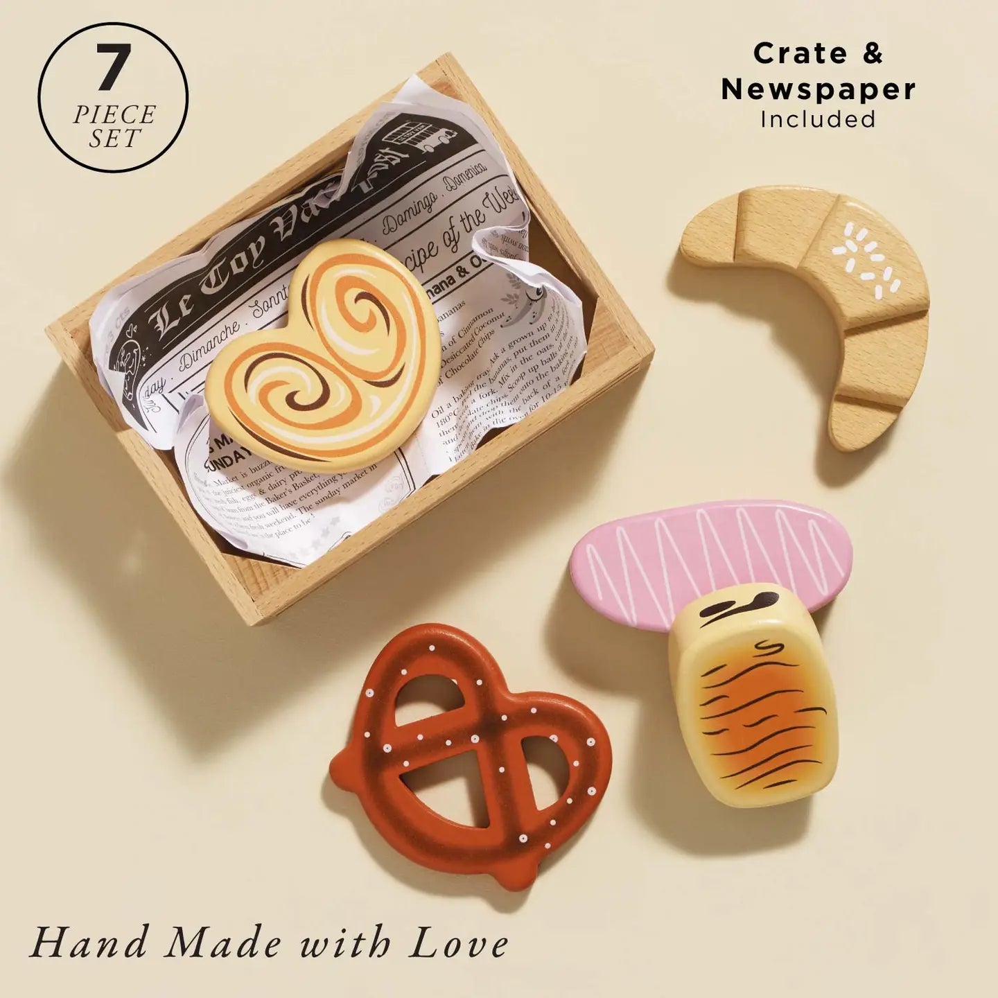 Wooden Bakery & Patisserie Markt Crate Play Set