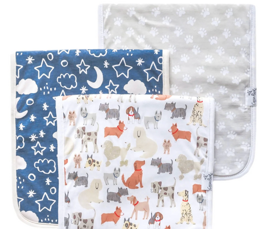 Rufus Burp Cloths - Set of 3