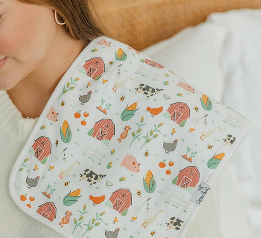 Farmstead Burp Cloths - Set of 3