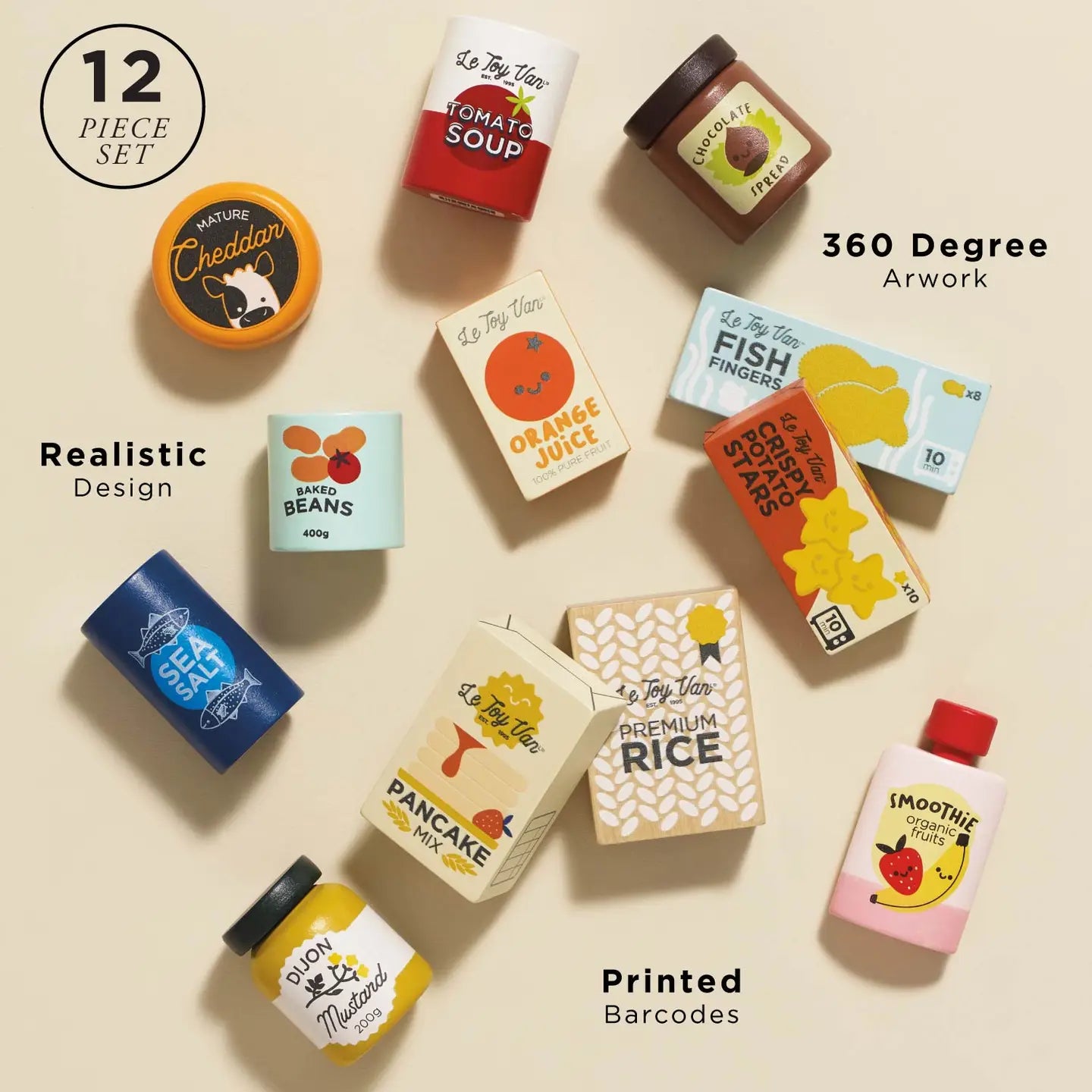 Wooden Supermarket Grocery Shop Play Set
