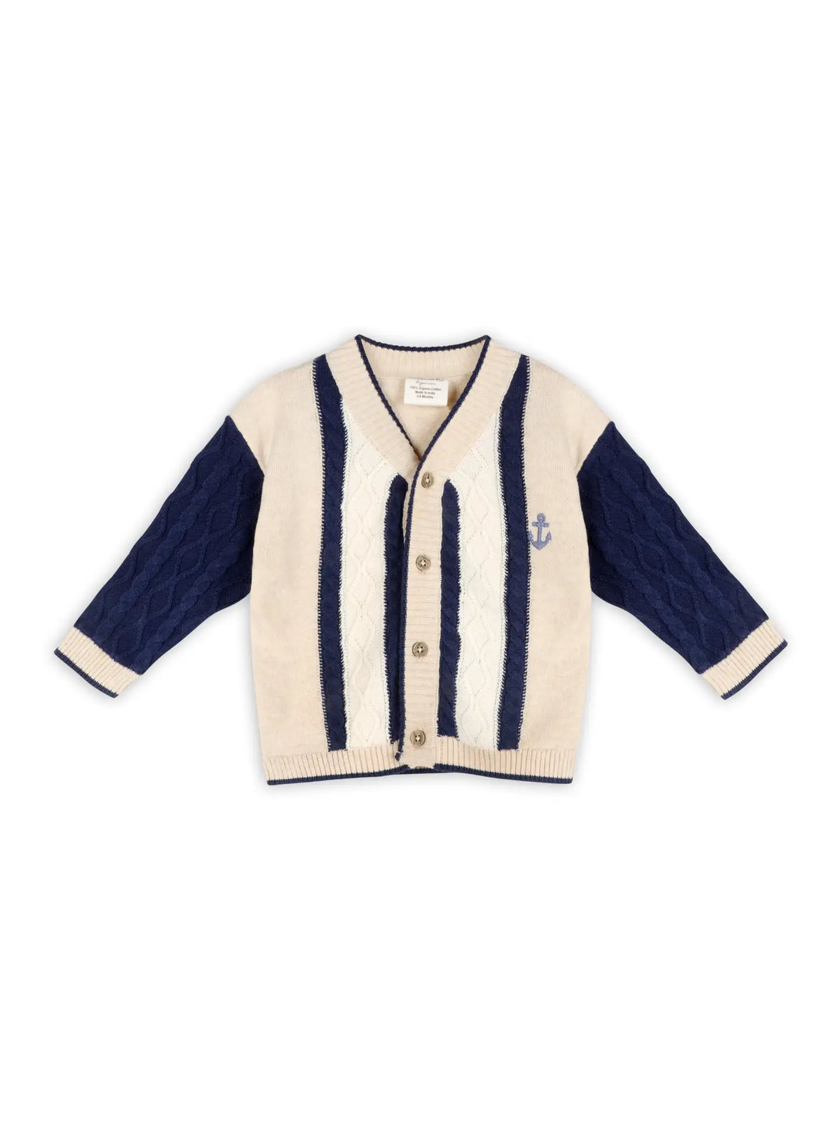 Anchor Stripe Baby Cardi